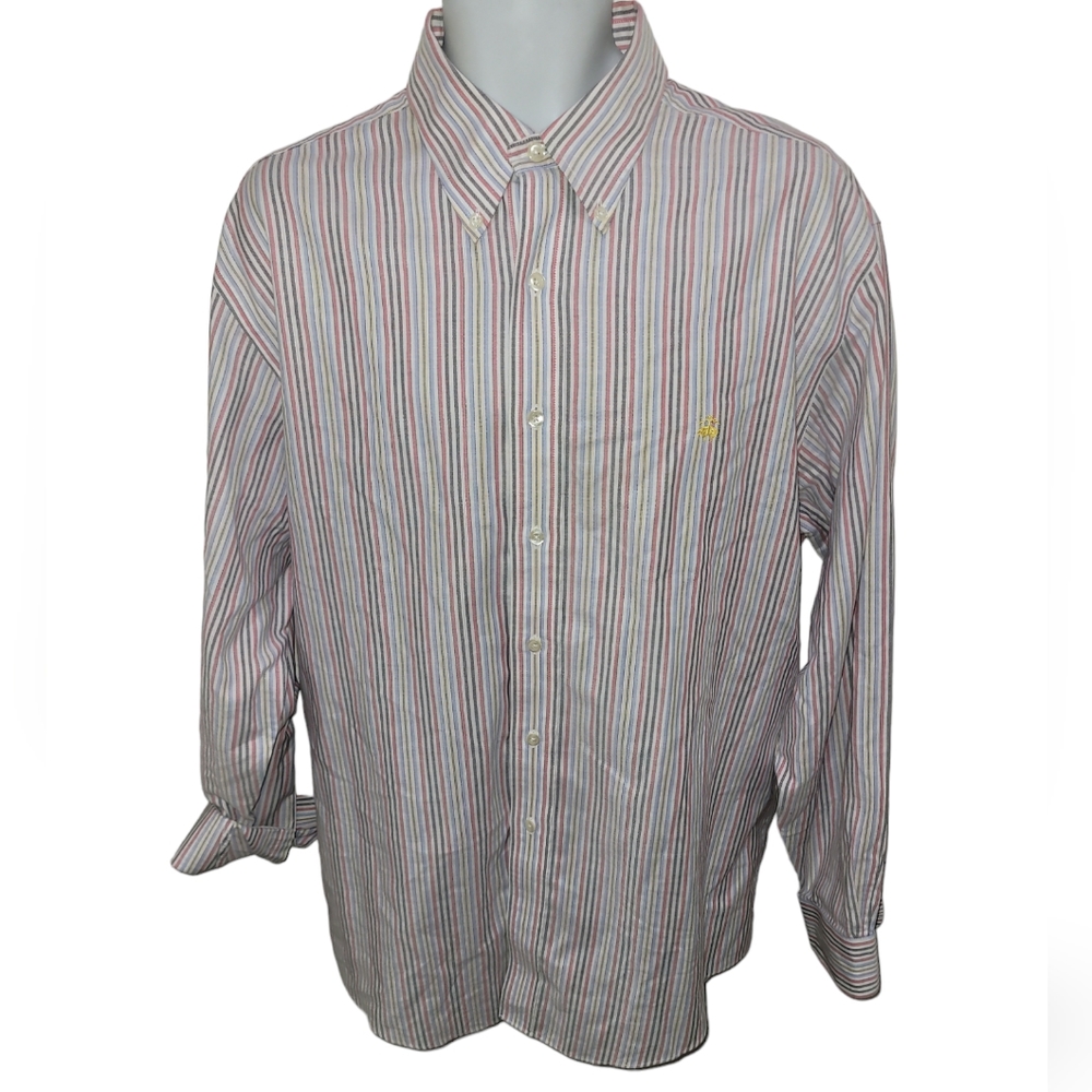 BROOKS BROTHERS Striped Shirt Mens Large